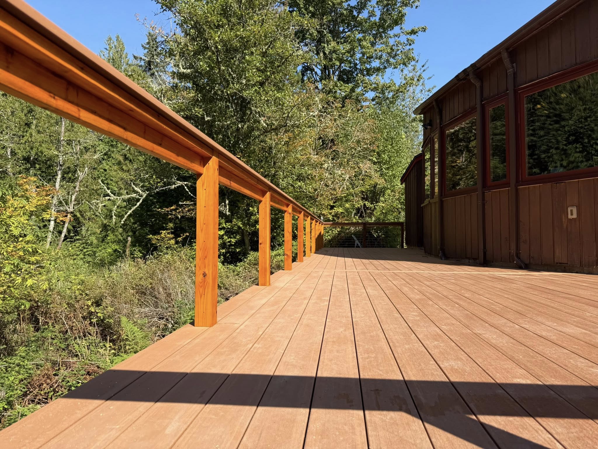 Completed deck project